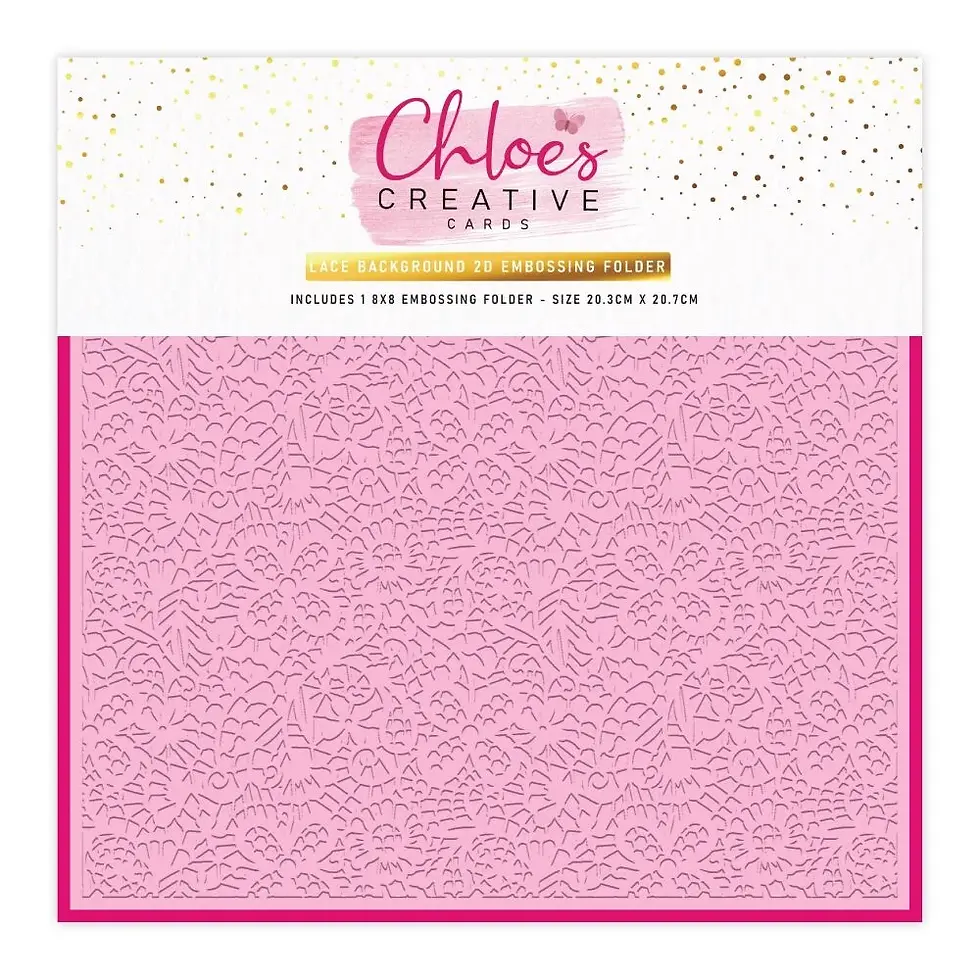 Lace Background - Embossing Folder By Chloe's Creative Cards  -  Craftmania Stock Photo 1