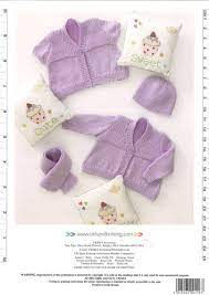 Thumbnail: Baby Cardigans - Hat - Scarf - D/K By Ukhka - Craftmania Stock Photo 2