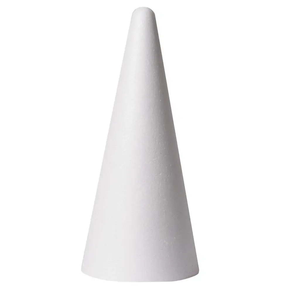Polystyrene cone 27cm By Habico - Craftmania Stock Photo 1