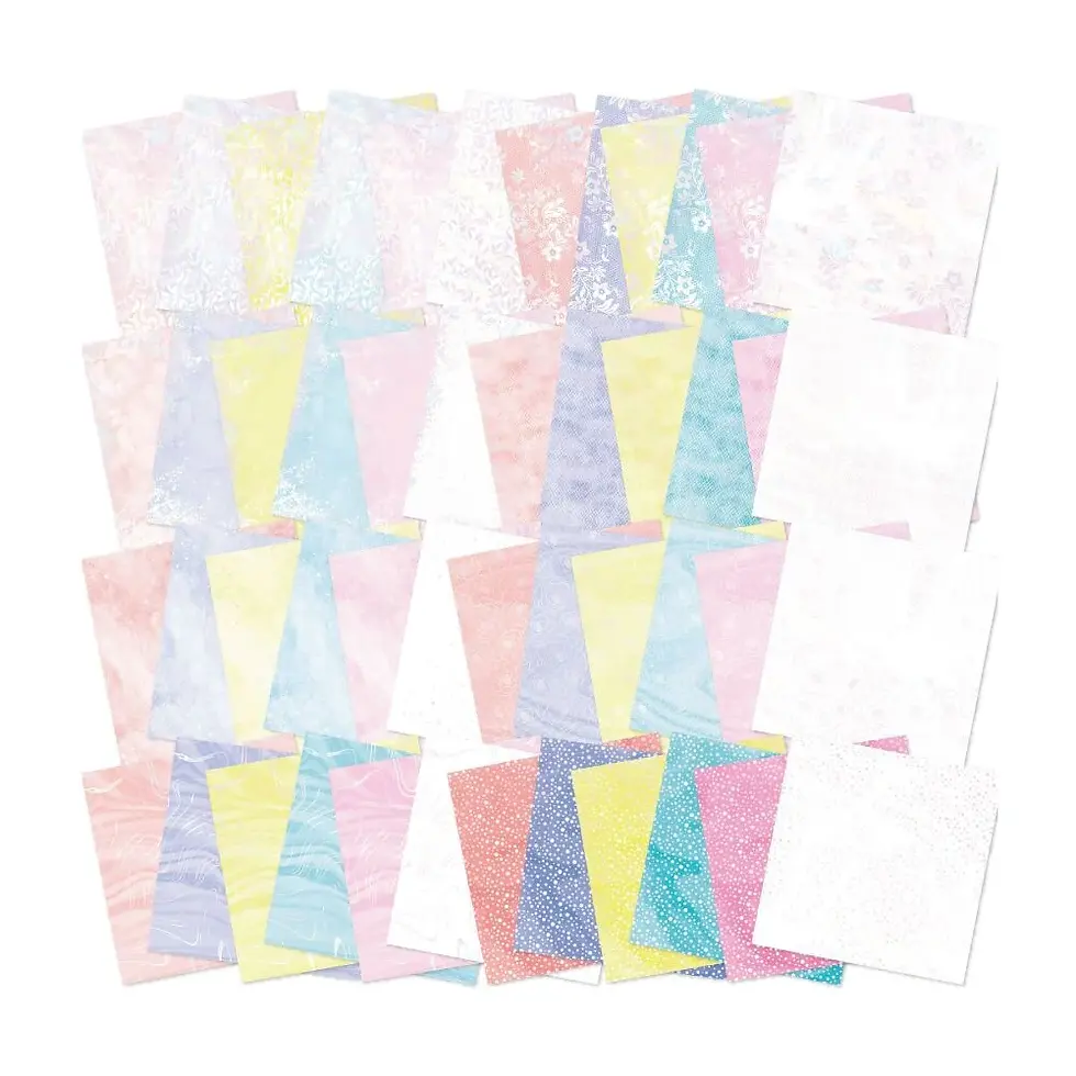 Floral Lace - 8x8 Foiled Paper Pad By Chloe's Creative Cards - Craftmania Stock Photo 2