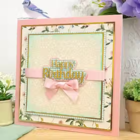 Country Wallpaper & Gingham Table Cloth- Duo Design Paper Pad By Hunkydory - Craftmania Stock Photo 2