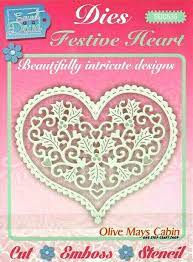 Festive Heart  - Craft Die By Sweet Dixie - Craftmania Stock Photo 1