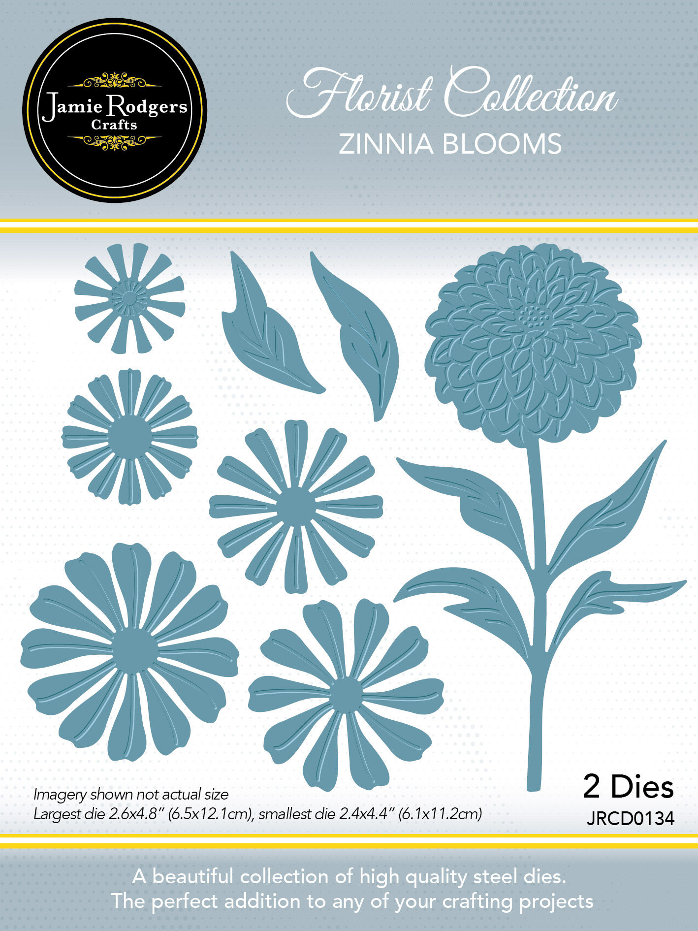 Zinnia Blooms Craft Die Set - Florist Collection By Jamie Rodgers Crafts