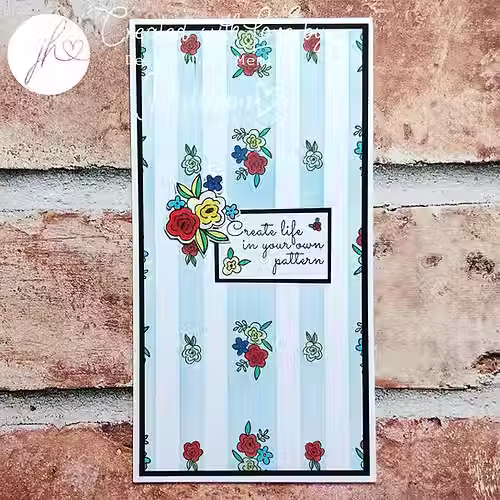 Thumbnail: Stylish Stripes  - A5 Stencil & Mask Set By Julie Hickey Designs - Craftmania Stock Photo 4