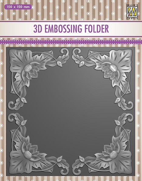 Flower Frame - 3D Embossing Folder - Nellie Snellen