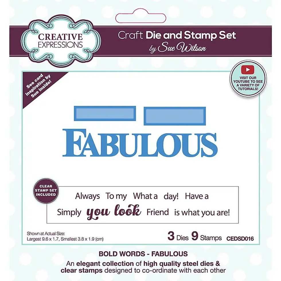 Fabulous Craft Die & Stamp Sets By Sue Wilson - Craftmania Stock Photo 1