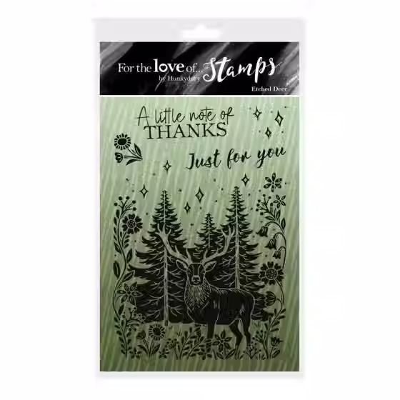 Etched Deer - For the Love of Stamps By Hunkydory - Craftmania Stock Photo 1
