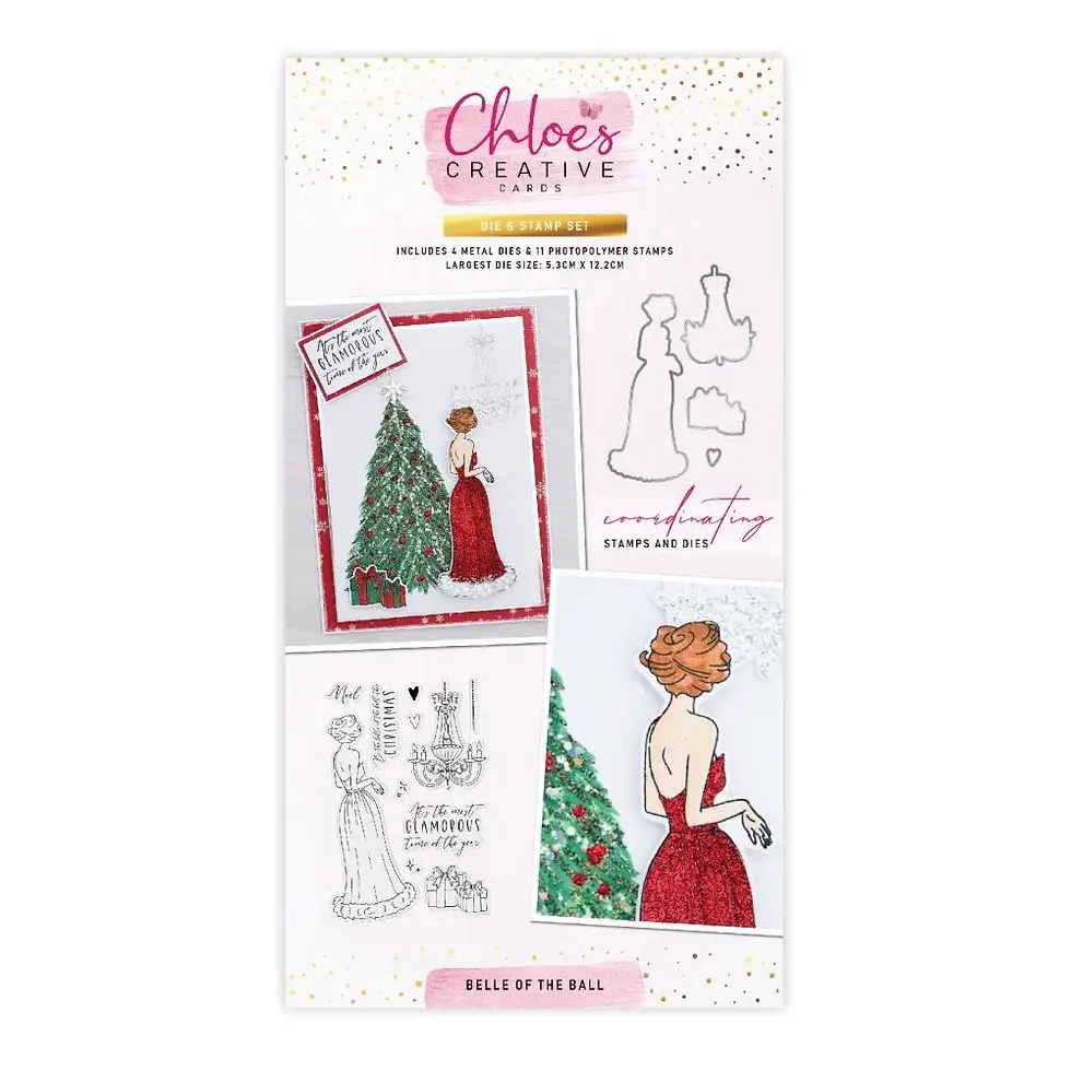 Belle of the Ball - Die & Stamp Set By Chloes Creative Cards -Craftmania Stock Photo 1