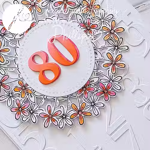 Hazel's Numbers Medley Die Set By Julie Hickey - Craftmania Stock Photo 2