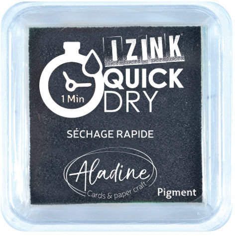 Black - Quick Dry Pigment Medium Ink Pad By Izink - Craftmania Stock Photo 1