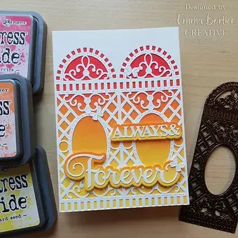 Thumbnail: Rose Trellis Panel - Craft Die By Jamie Rodgers - Craftmania Stock Photo 4