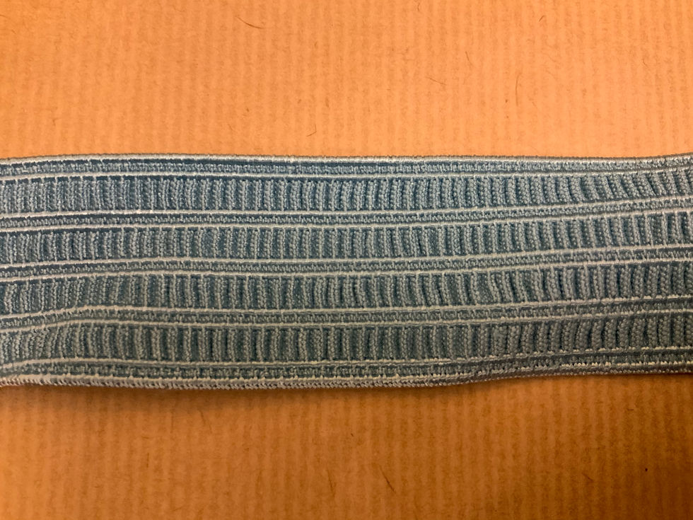Blue 38mm elastic - per mtr