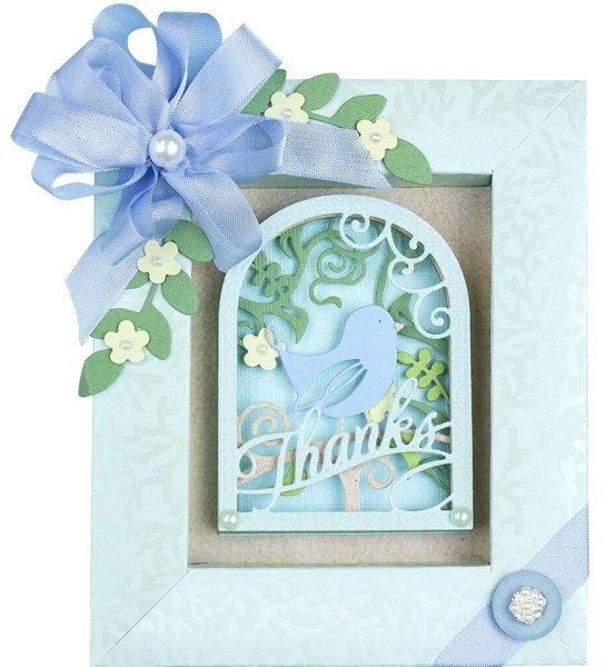 Layered Sweet Birdie Thanks Scene Die by Becca Feeken - Craftmania Stock Photo 2