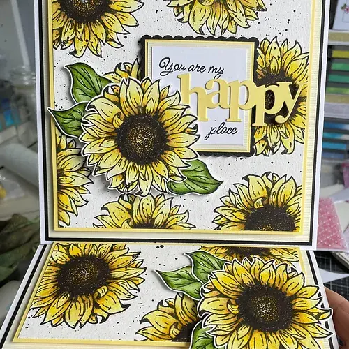 Thumbnail: Peter's Sunflower A6 Stamp Set By Sweet Huni Designs - Craftmania Stock Photo 3
