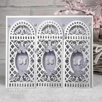 Thumbnail: Rose Trellis Panel - Craft Die By Jamie Rodgers
