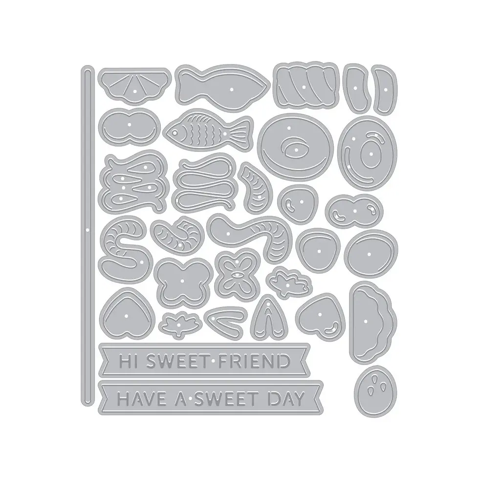 Candy Kebob Die Set by Hero Arts + Carly Tee By Spellbinders - Craftmania Stock Photo 2