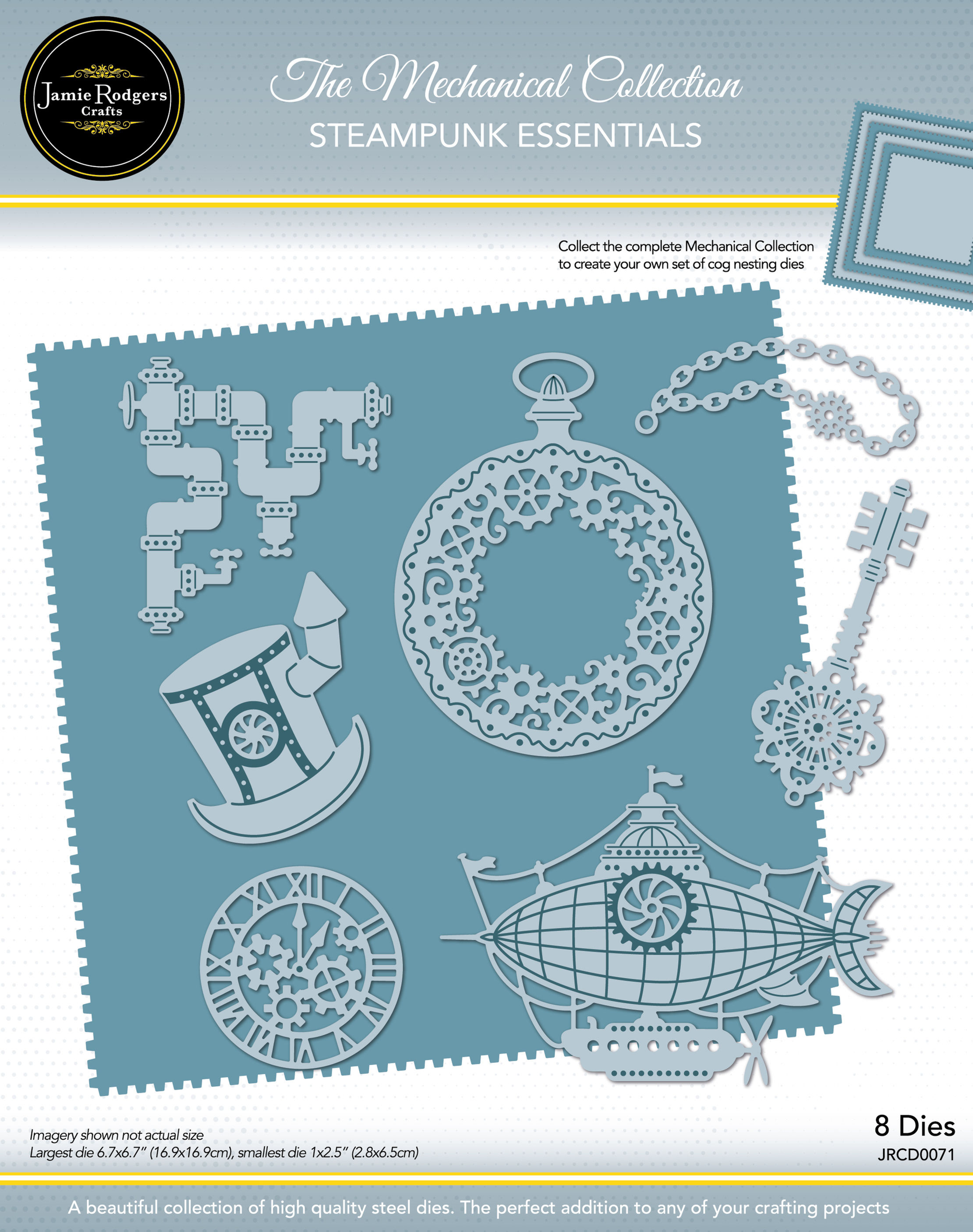 Steampunk Essentials Die Set - The Mechanical Collection By Jamie Rodgers Crafts