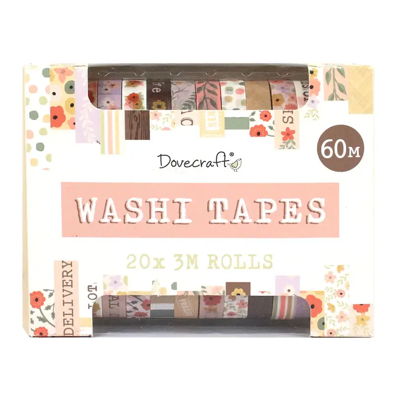 Washi Tape - Pastel - Box 20 Rolls By Dovecraft - Craftmania Stock Photo 1