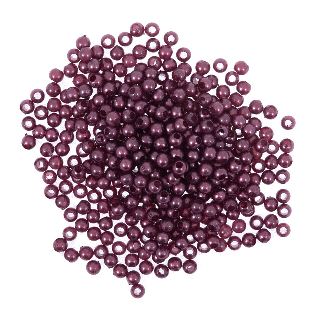 Purple - 6mm Pearl Beads By Trimits - Craftmania Stock Photo 1
