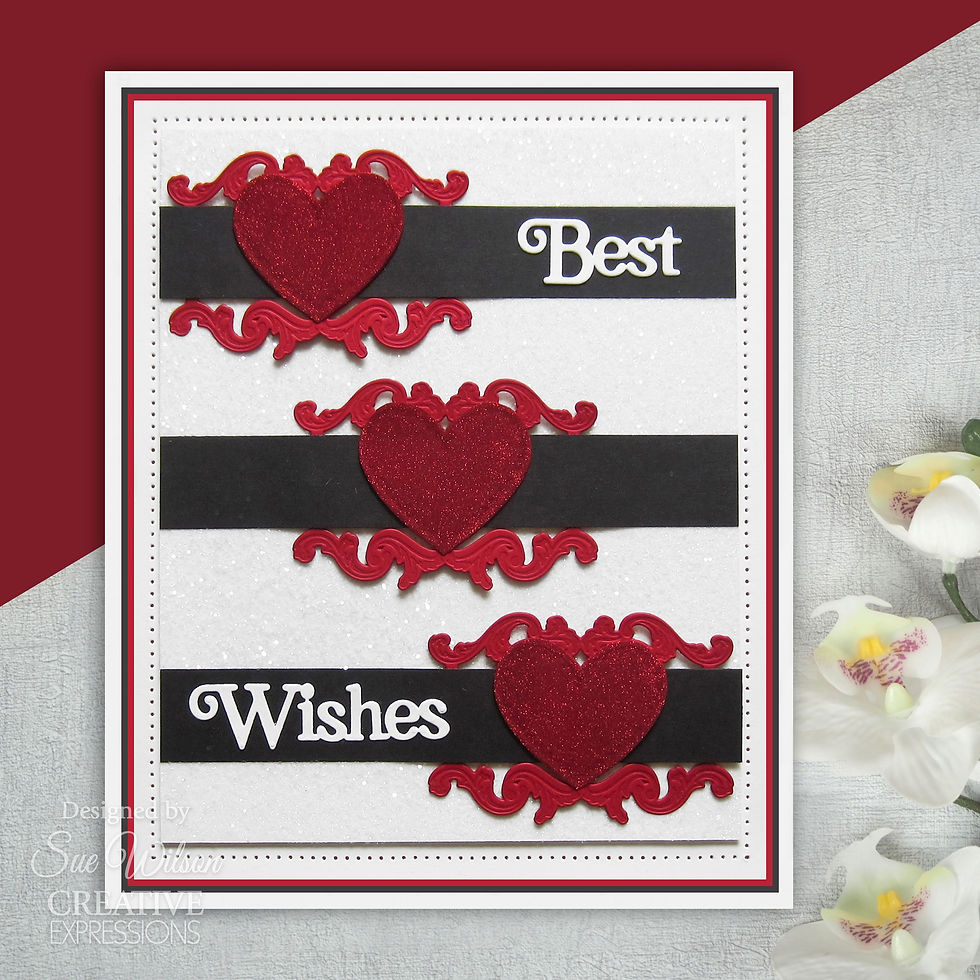 Heart Scroll Buckle -  Finishing Touches By Sue Wilson - Craftmania Stock Photo2