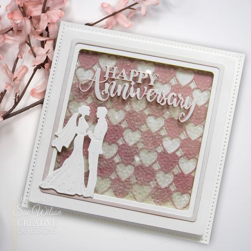 Thumbnail: Happy Anniversary -  Shadowed Sentiments By Sue Wilson - Craftmania Stock Photo 3