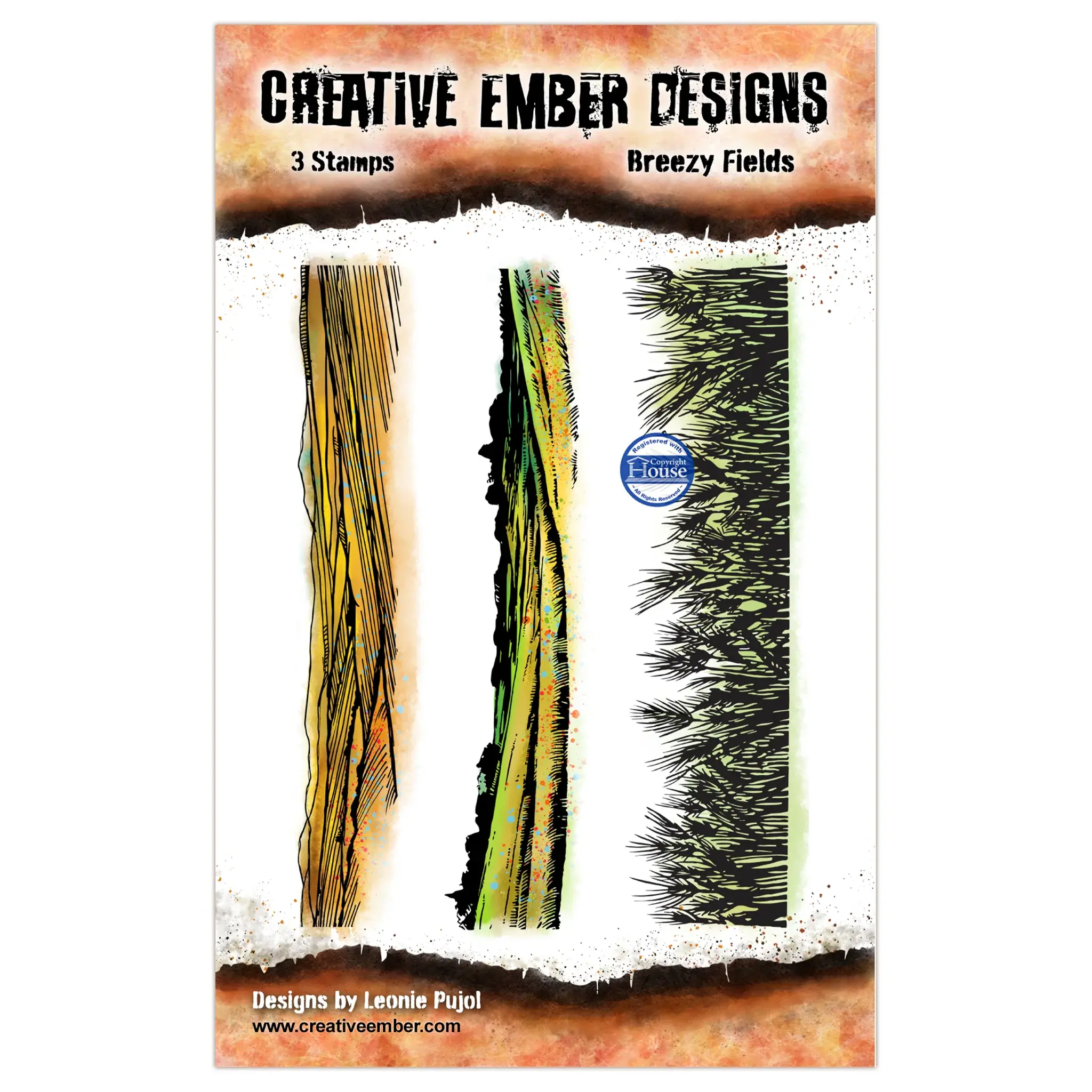 Designs Breezy Fields - A7 Stamp Set By AALL & Create - Craftmania Stock Photo1