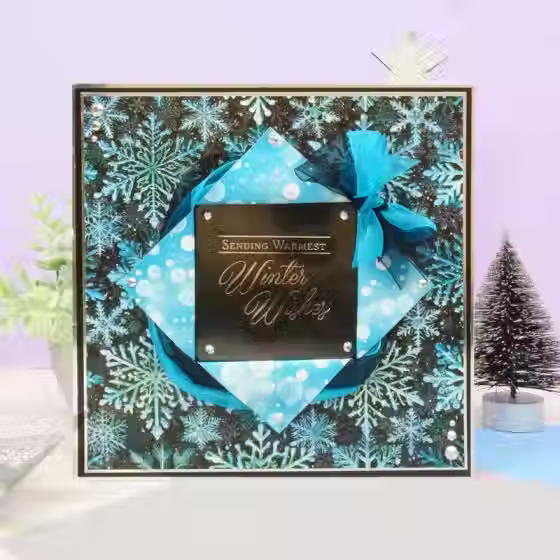 Snowy Skies & Brilliant Bokeh - Duo Design Paper Pads By Hunkydory - Craftmania Stock Photo 2