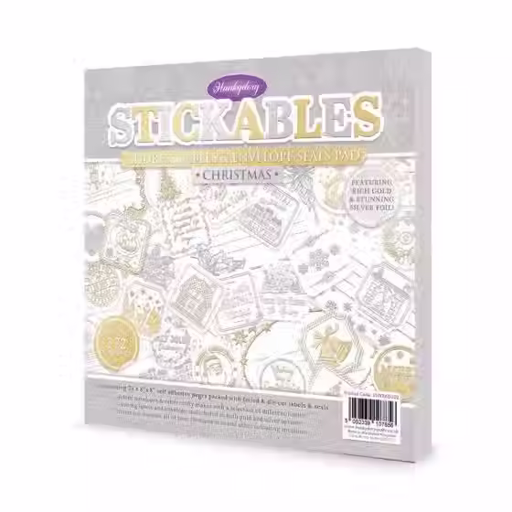 Stickables Foiled Address Labels & Envelope Seals Pad - Christmas By Hunkydory - Craftmania Stock Photo 1