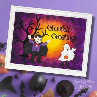 Thumbnail: Ghoulish Greetings - Craft Die By Sue Wilson - Craftmania Stock Photo 6