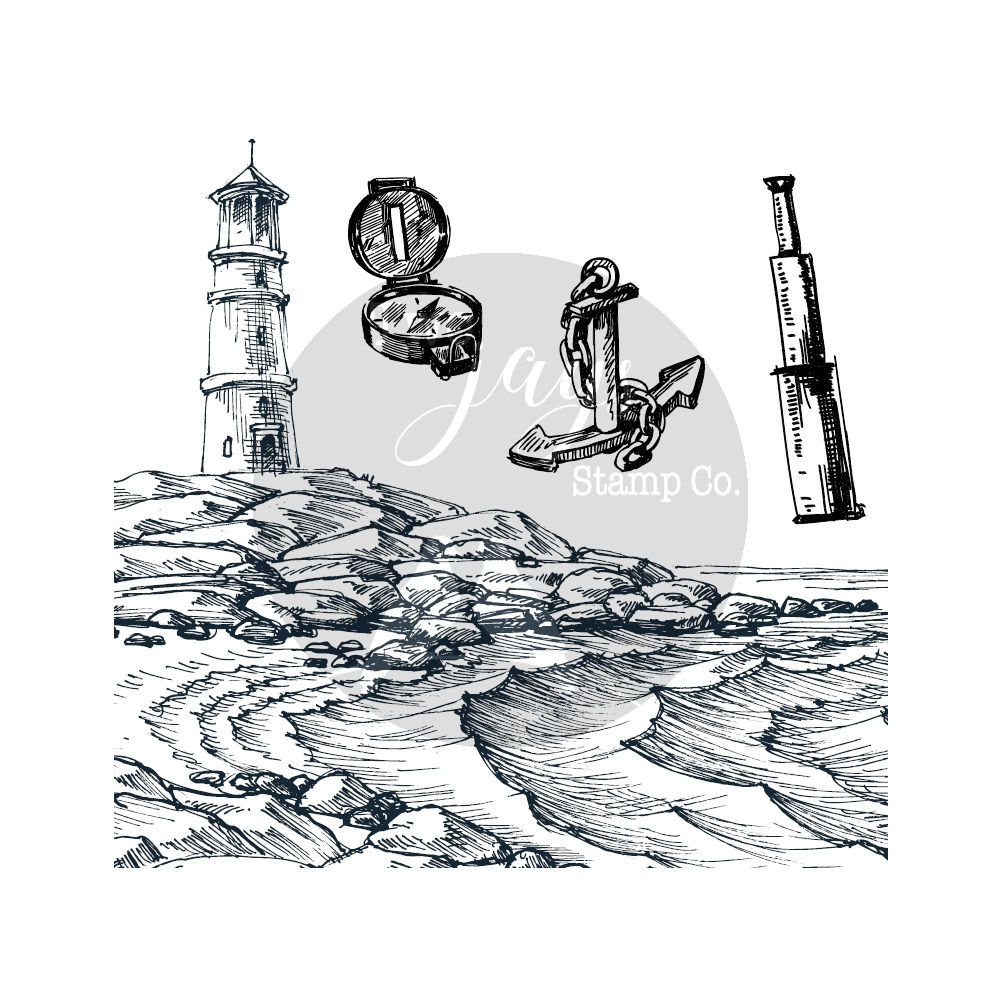 Lighthouse - Clear Stamps By Two Jays - Craftmania Stock Photo