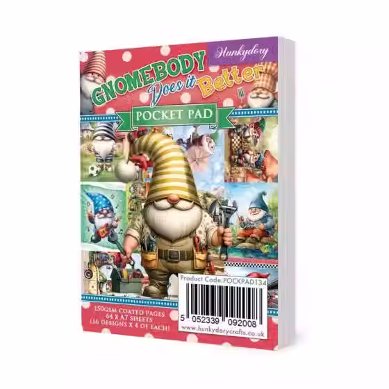 Gnomebody Does it Better Pocket Pad By Hunkydory - Craftmania Stock Photo 1