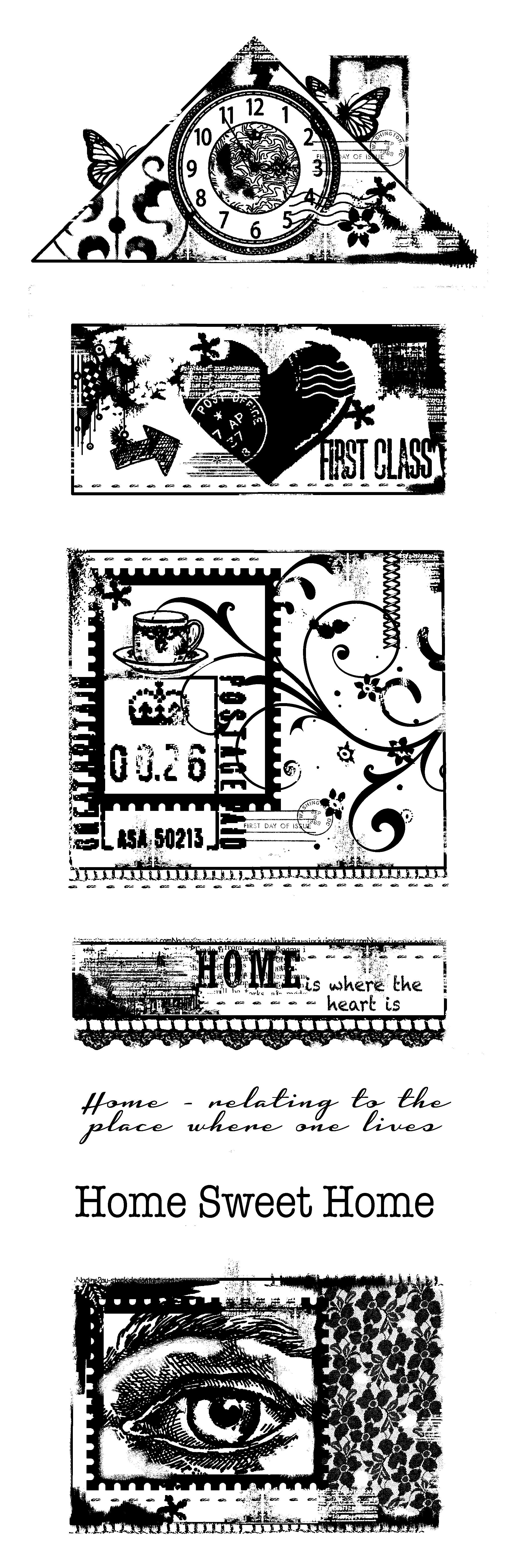 Build A Home - Clear Stamp By Woodware - Craftmania Stock Photo 1