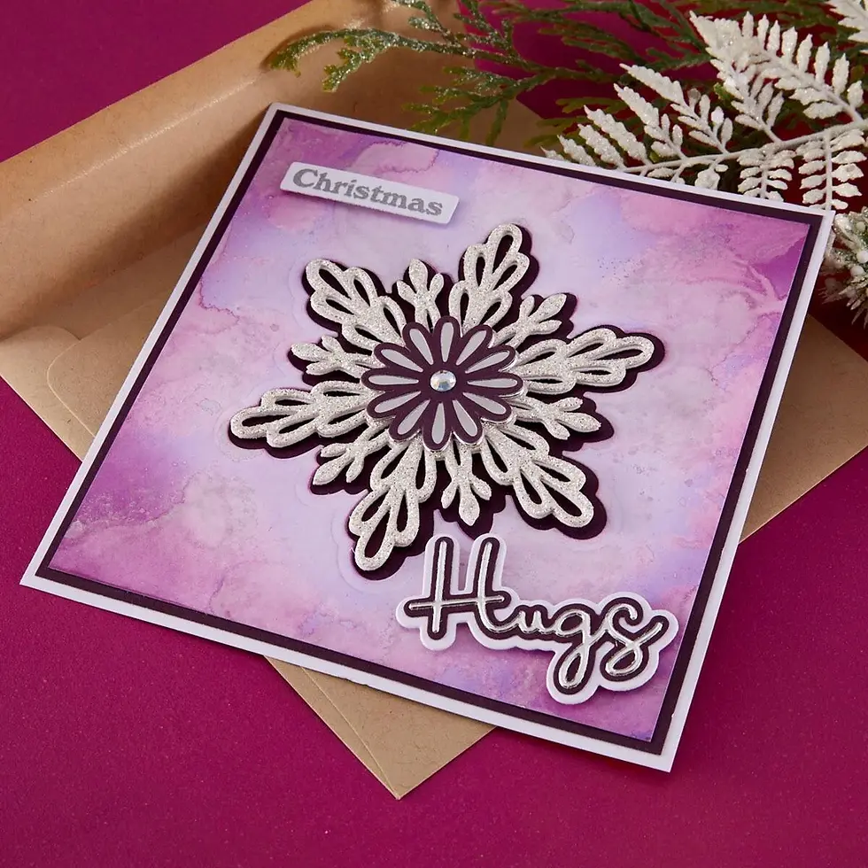 Thumbnail: Layered Snowflakes Etched Dies by Lisa Horton For Spellbinders