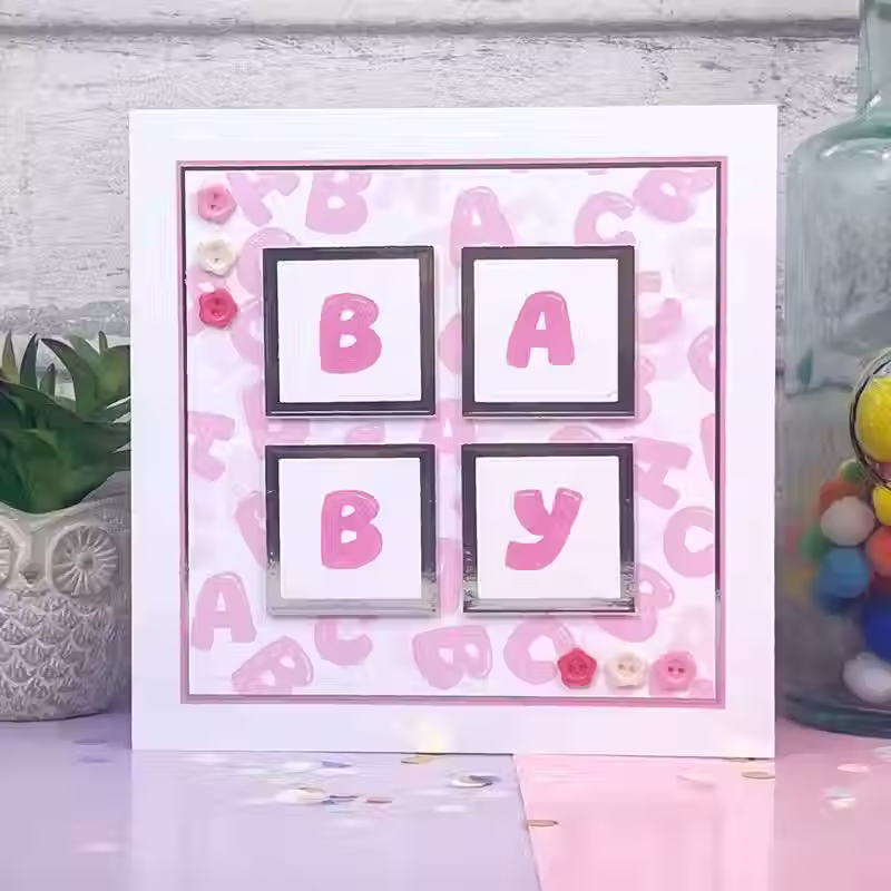 Bubble Alphabet - For the Love of Stamps By Hunkydory - Craftmania Stock Photo 2
