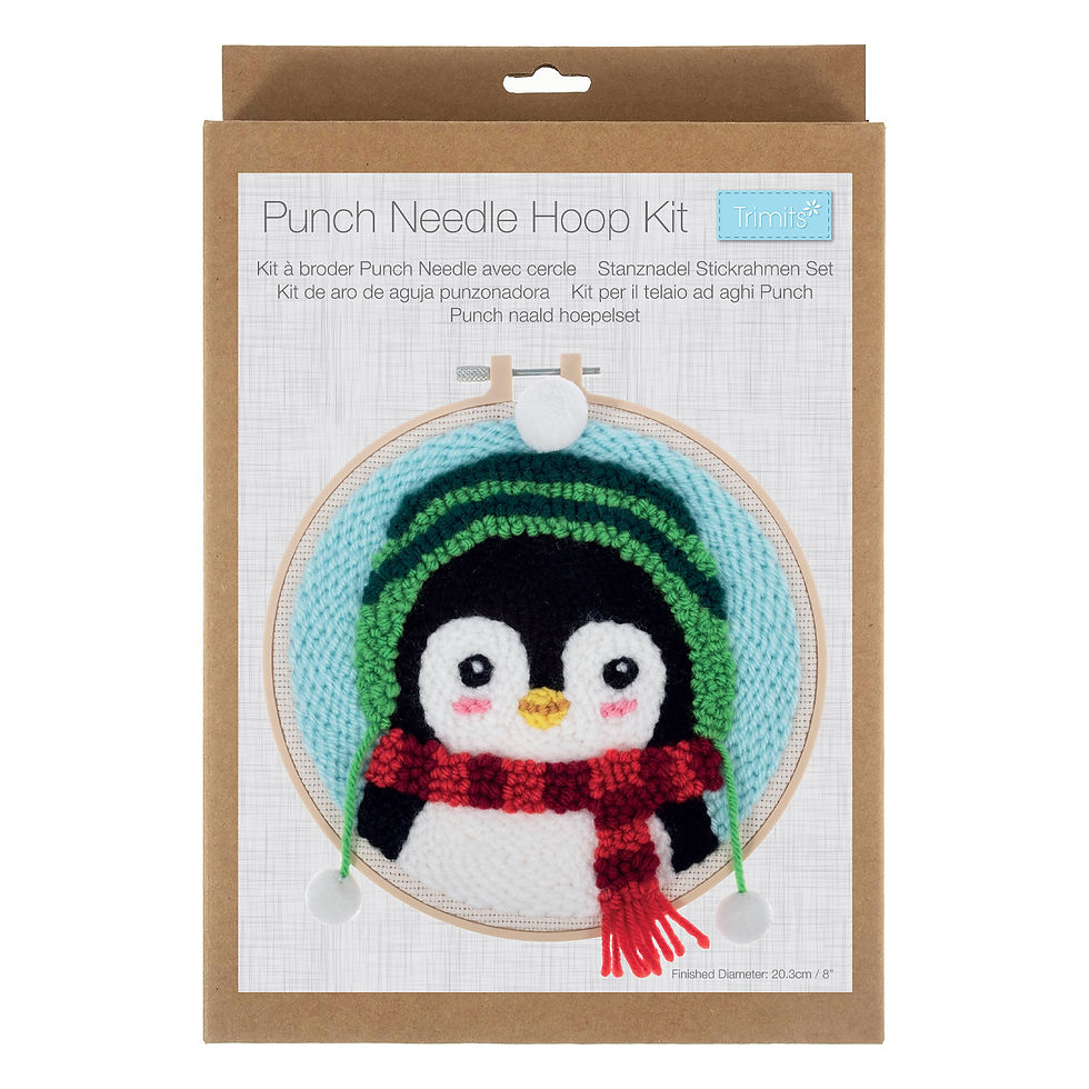 Christmas: Penguin - Punch Needle Kit By Trimits - Craftmania Stock Photo 1