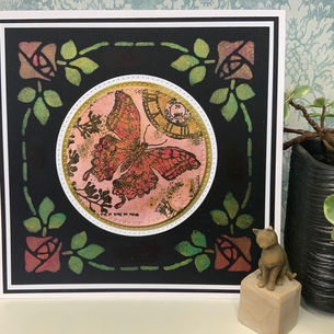 Stippled Stencils - Elegant Rose