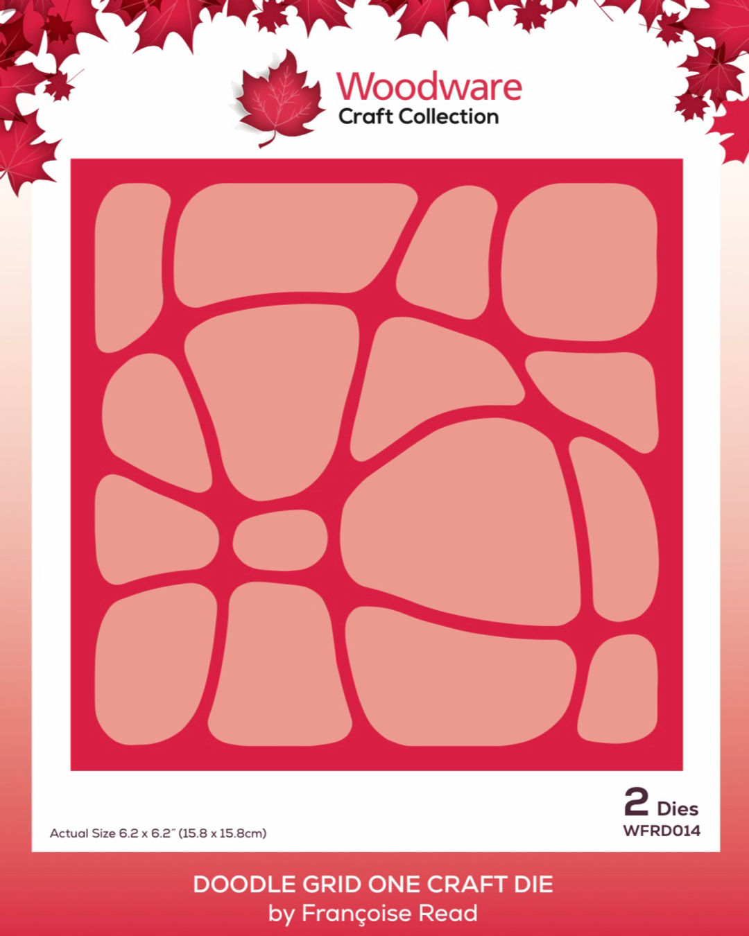 Woodware Doodle Grid One Craft Die Set By Françoise Read