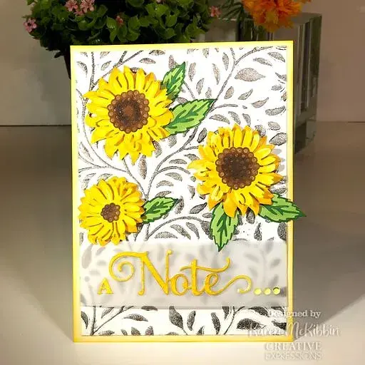 Thumbnail: Just A Note - Noble Shadowed Sentiment By Sue Wilson - Craftmania Stock Photo 4