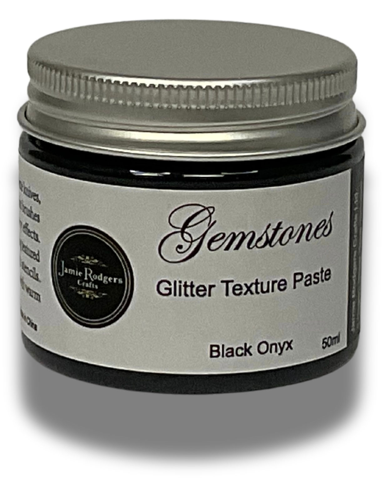 Black Onyx - Gemstones Glitter Texture Paste By Jamie Rodgers Crafts