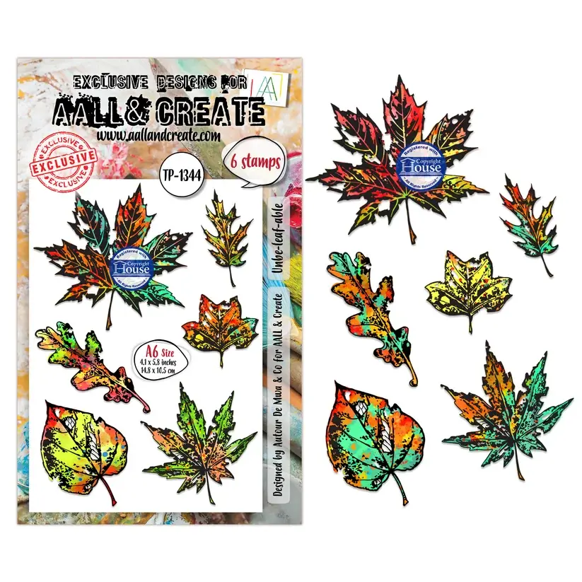 Unbe-leaf-able - A6 Stamp Set By AALL & Create - Craftmania Stock Photo1