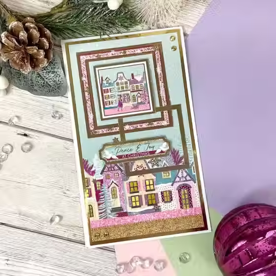 Christmas Village Luxury Topper Set By Hunkydory - Craftmania Stock Photo 2