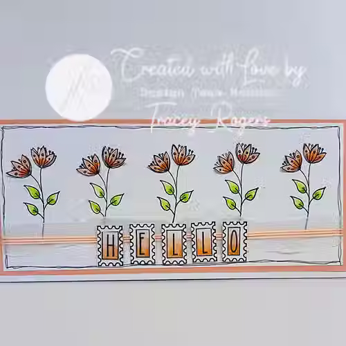 Thumbnail: Floral Delights  - A6 Stamp Set - Floral Delights Collection By Julie Hickey - Craftmania Stock Photo 5