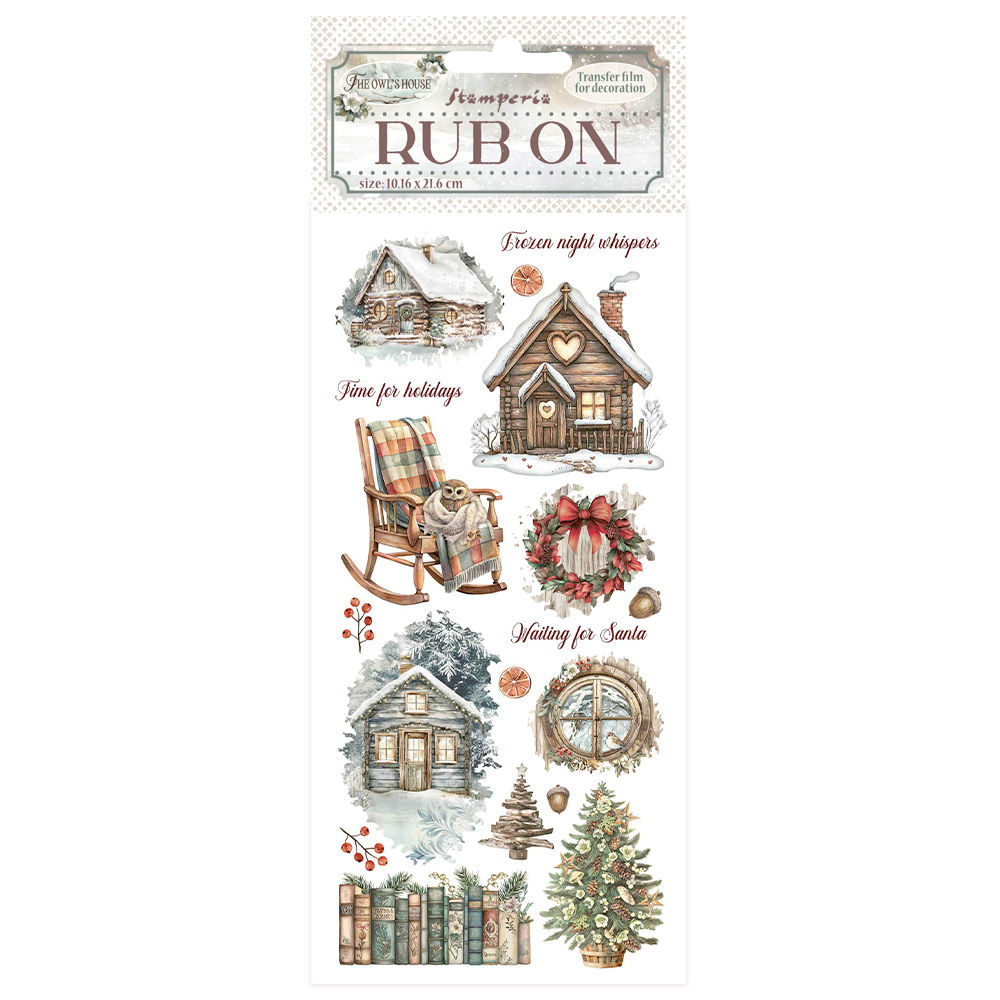 Cottage - The Owl's House - Rub-on By Stamperia - Craftmania Stock Photo 1