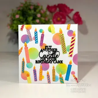 Birthday Candles - Craft Die By Sue Wilson - Craftmania Stock Photo 2