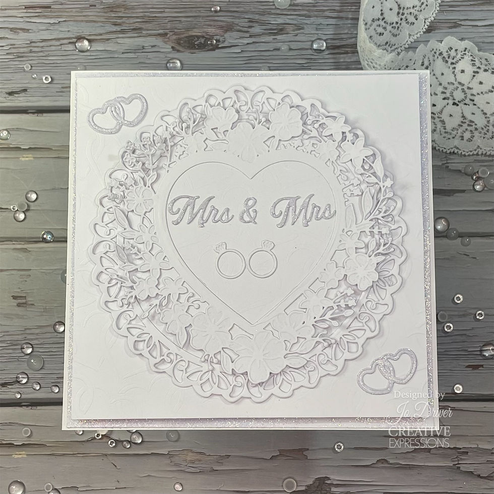 Thumbnail: Lattice Heart Blooms Craft Die - Everlasting Love By Jamie Rodgers - Craftmania Stock Photo 6