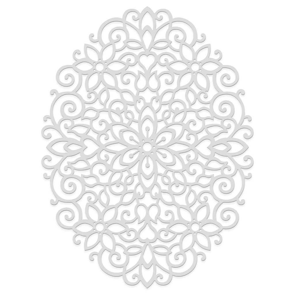 Floral Filigree Oval - Cutting Die By Sweet Dixie - Craftmania Stock Photo 1