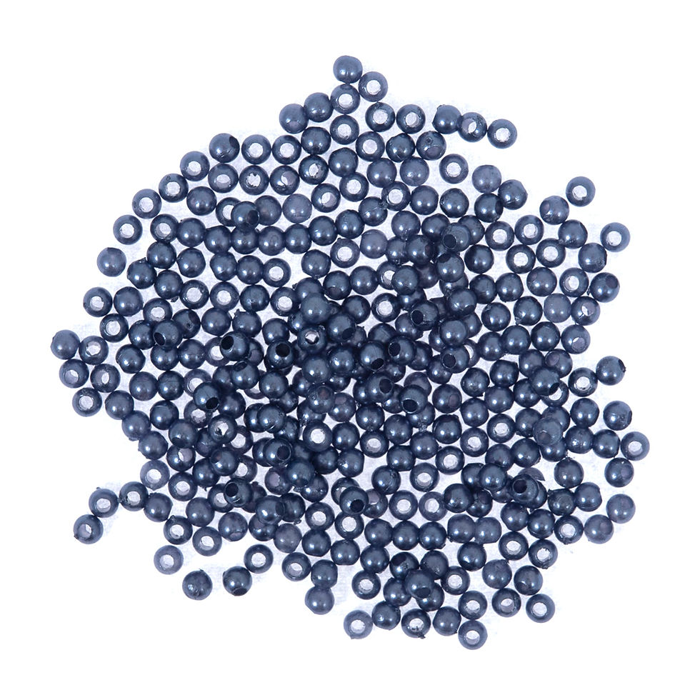 Navy Blue - 6mm Pearl Beads By Trimits - Craftmania Stock Photo 1