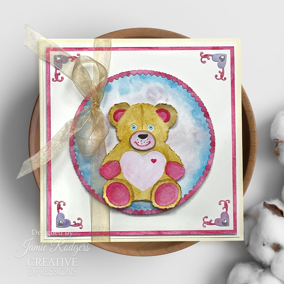 Thumbnail: Teddy Bear Craft Die - Everlasting Love Collection By Jamie Rodgers - Craftmania Stock Photo 3