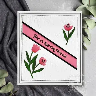 Thumbnail: Tulip Layered Flowers - Craft Die By Sue Wilson - Craftmania Stock Photo 3