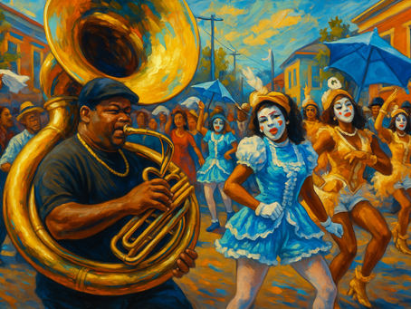 🎺✨ Ginger Snaps, Cheese, and the Bass Horn Blues: A Second Line Story ✨🎺